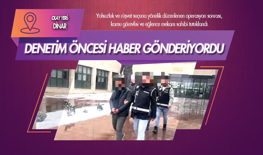 Afyonkarahisar'da rüşvet operasyonu